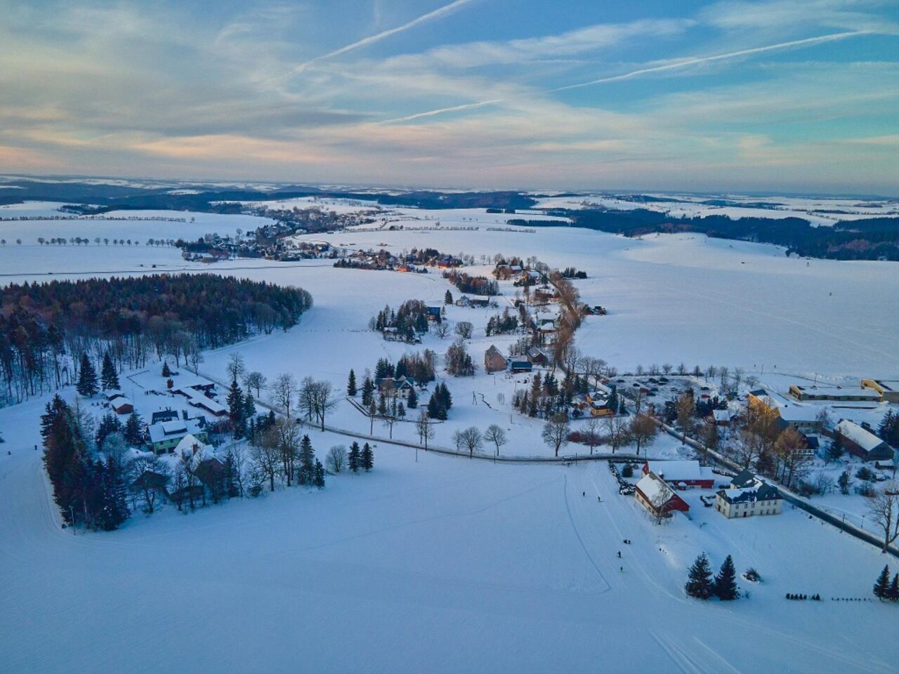 Nassau im Erzgebirge – Winterpanorama